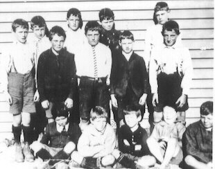 The Blunden Boys - Loburn School, about 1930. What an innocent looking lot!